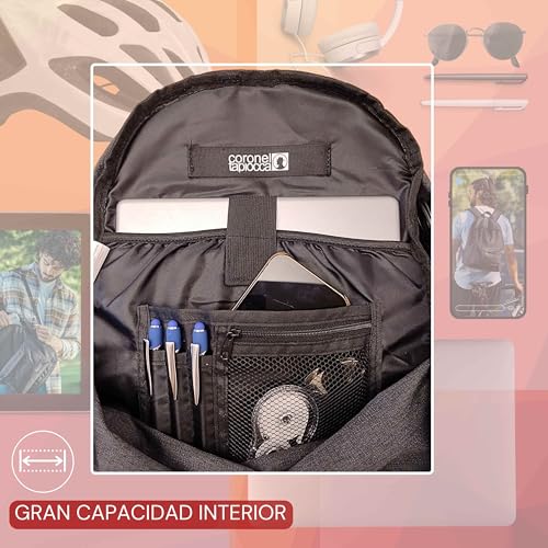 Sac à dos scolaire Coronel Tapiocca pour ordinateur portable 20L
