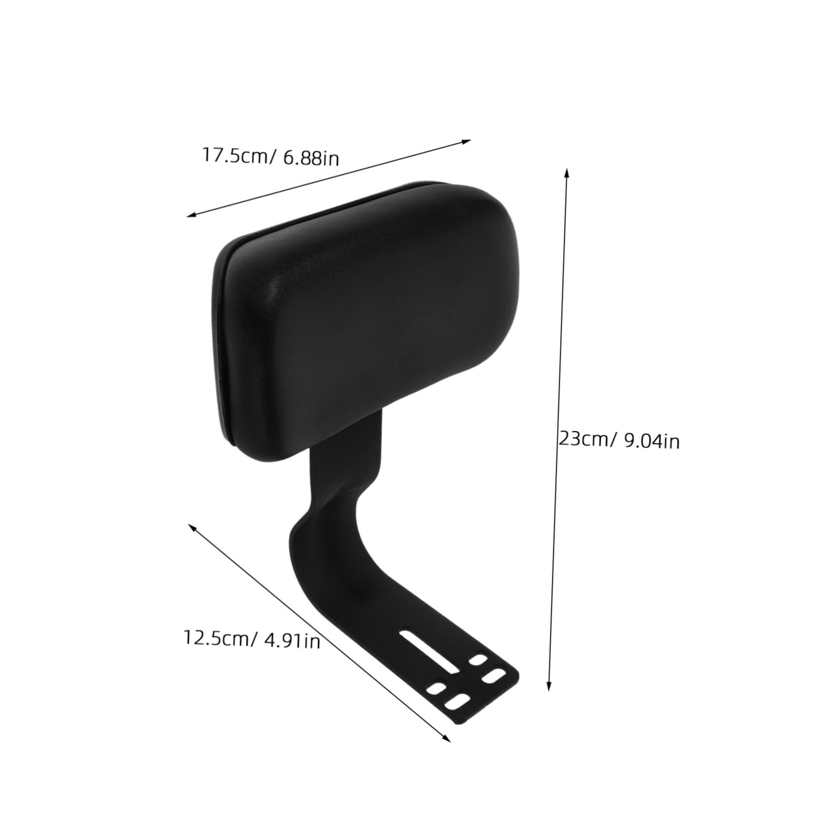 SOLUSTRE Dossier Souple Noir pour Siège Arrière de Vélo Électrique avec Support en Métal, Coussin Confortable Réduisant la Fatigue, Accessoire pour Vélo Électrique