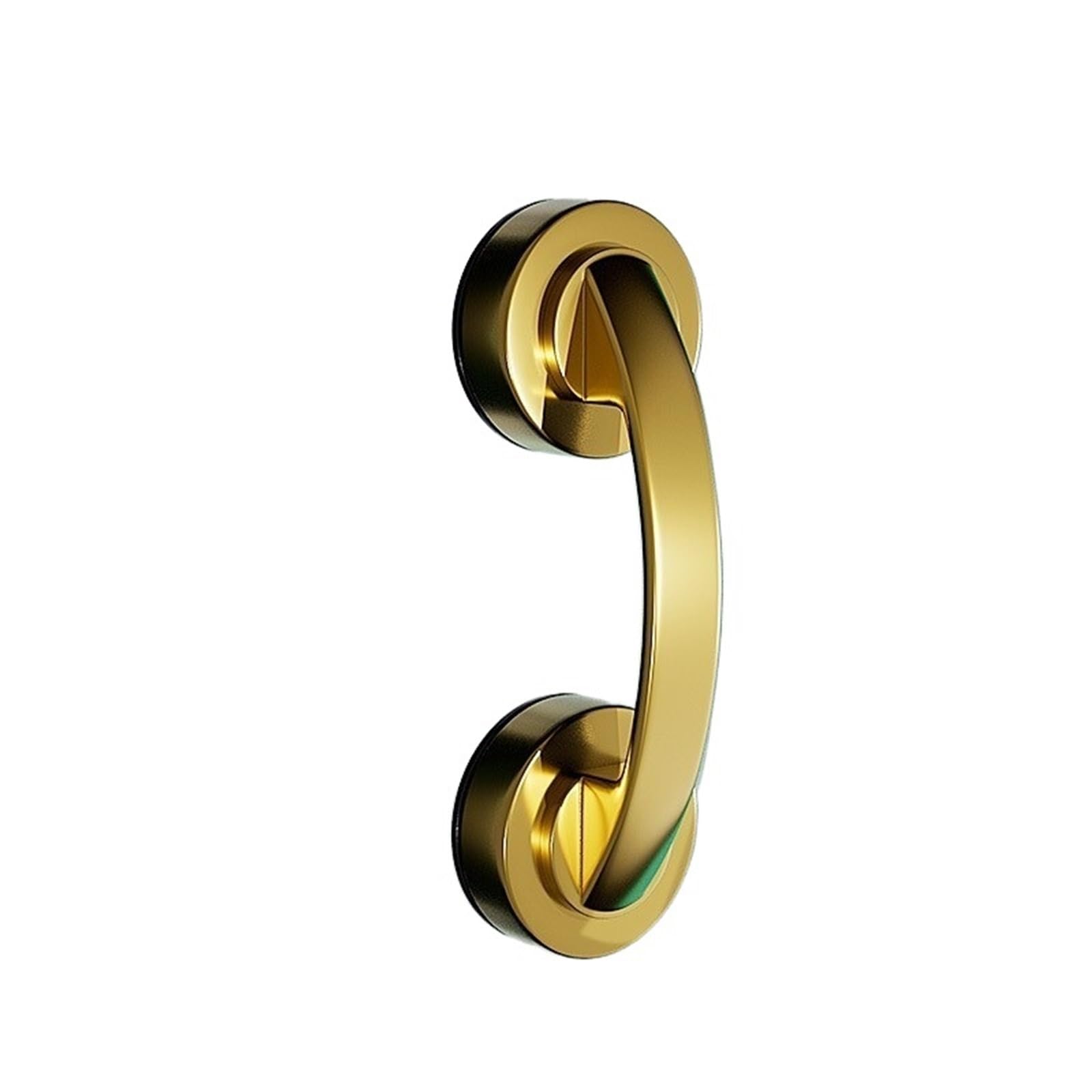 Fjixuo Gold 2Pcs Suction Cup Glass Door Handle Damage Free Bathroom Sliding, For Cabinets, Wardrobes, Refrigerators For Bathrooms, Kitchens(Gold)