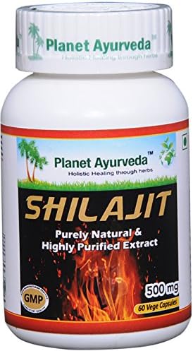 Miniatura 2 de Planet Ayurveda Shilajit Cápsulas, 500mg Std. Extracto, 2 Botellas