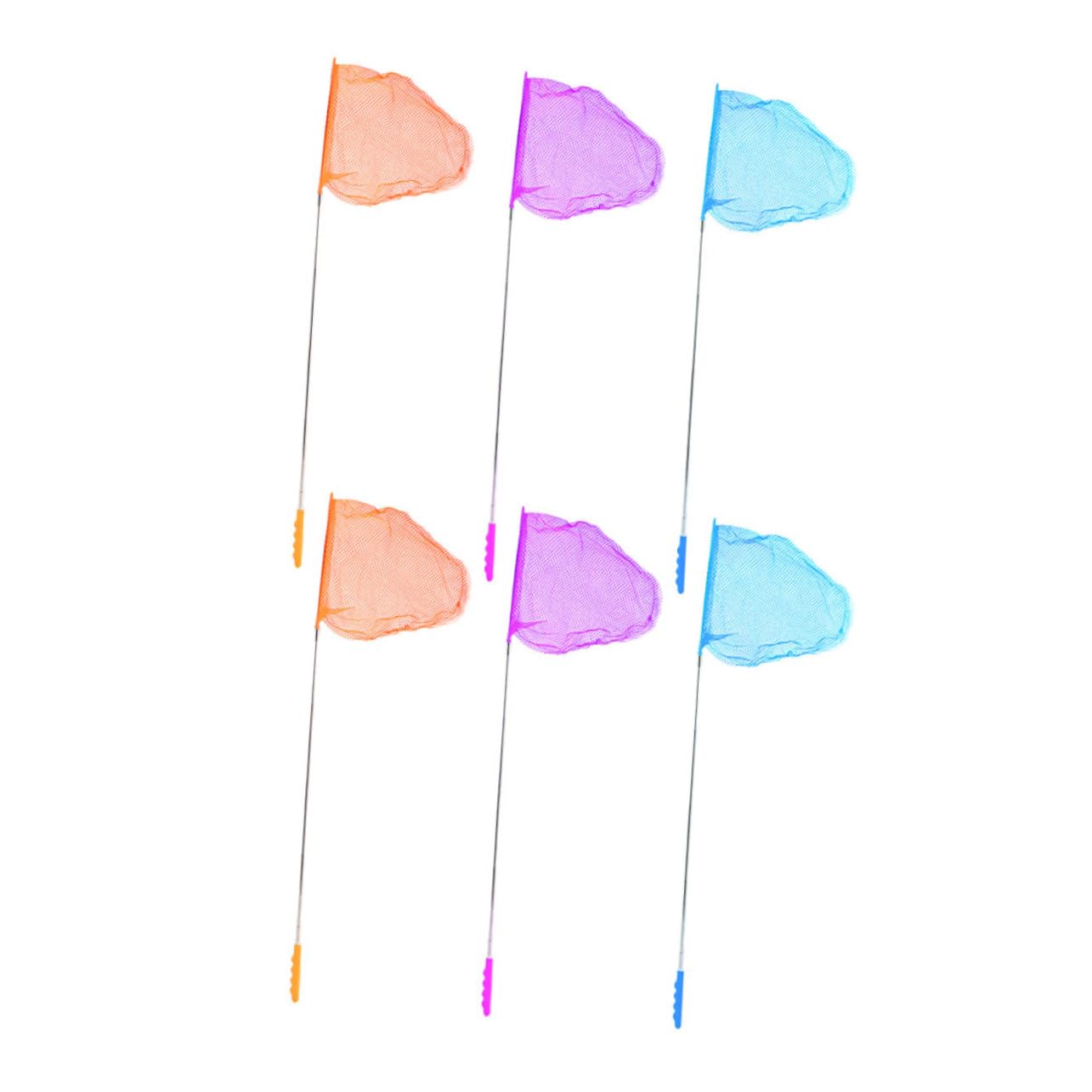 Toddmomy 6Pcs Telescopic Butterfly Nets Outdoor Fishing Nets for Extendable Insect Catching Tool with Sturdy Pole for Nature Exploration Activities