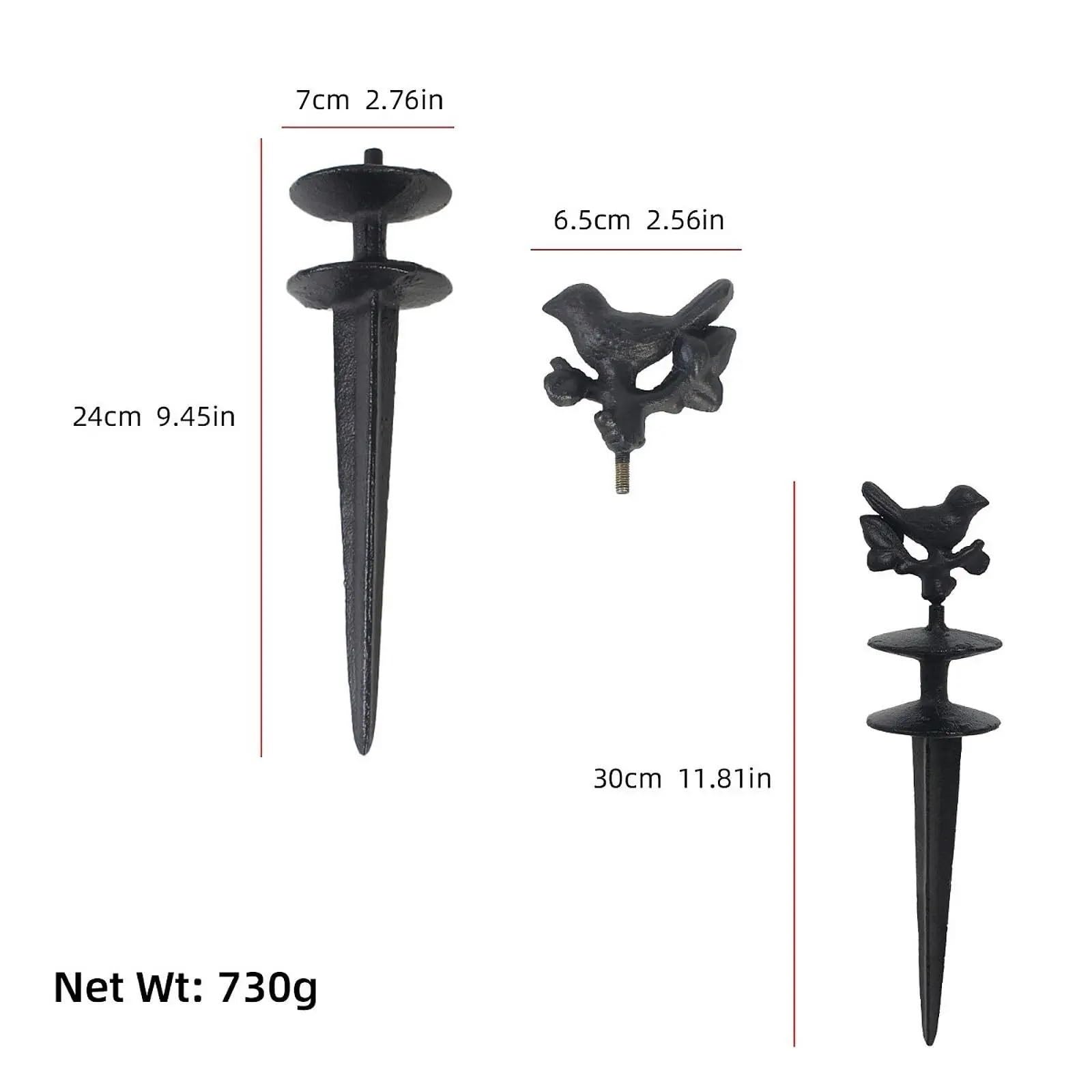 Picchetto guida for tubo da giardino 2 pezzi, facile installare, paletto in PVC for prato all'aperto per cortile, bordi sentieri