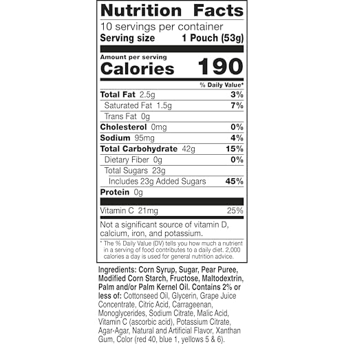 Image of Gushers Tropical Fruit Flavored Snacks, King Size Pouches, 10 ct, 19 oz