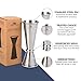 A Bar Above Premium Japanese Jigger 8 Precise Measurement Markings, Heavy Duty 304 Stainless Steel Double Cocktail Jigger for Professional Bartenders & Home Use, Durable Bar Tool for Accurate Pouring