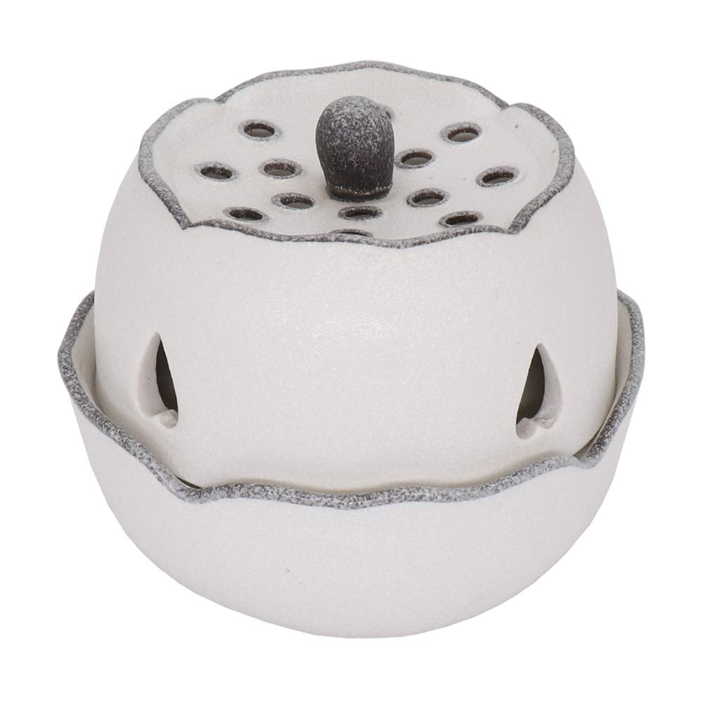 RXBFDTimed Ceramic Electric Incense Burner, Adjustable Temperature Essential Oil Fragrance Diffuser,Resin Agarwood Aroma Furnace Suitable for Many Materials,Home/Office/Bar Scentsy Warmer