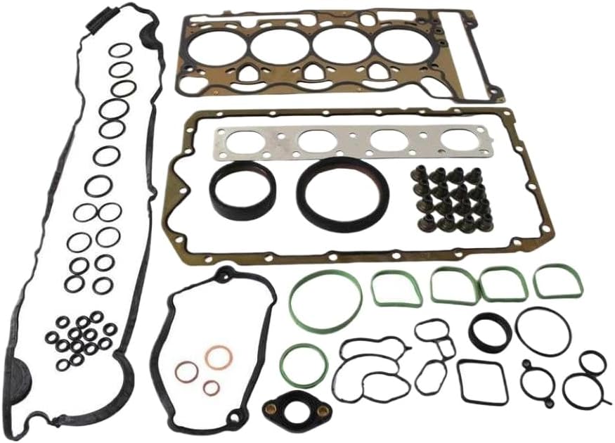 Engine Repair Overhaul Kit With Cylinder Head Gasket Layers Steel Compatible With 2005-2013 120i 318i 320i 520i E60 E88 X3 Z4 2.0L N46B20