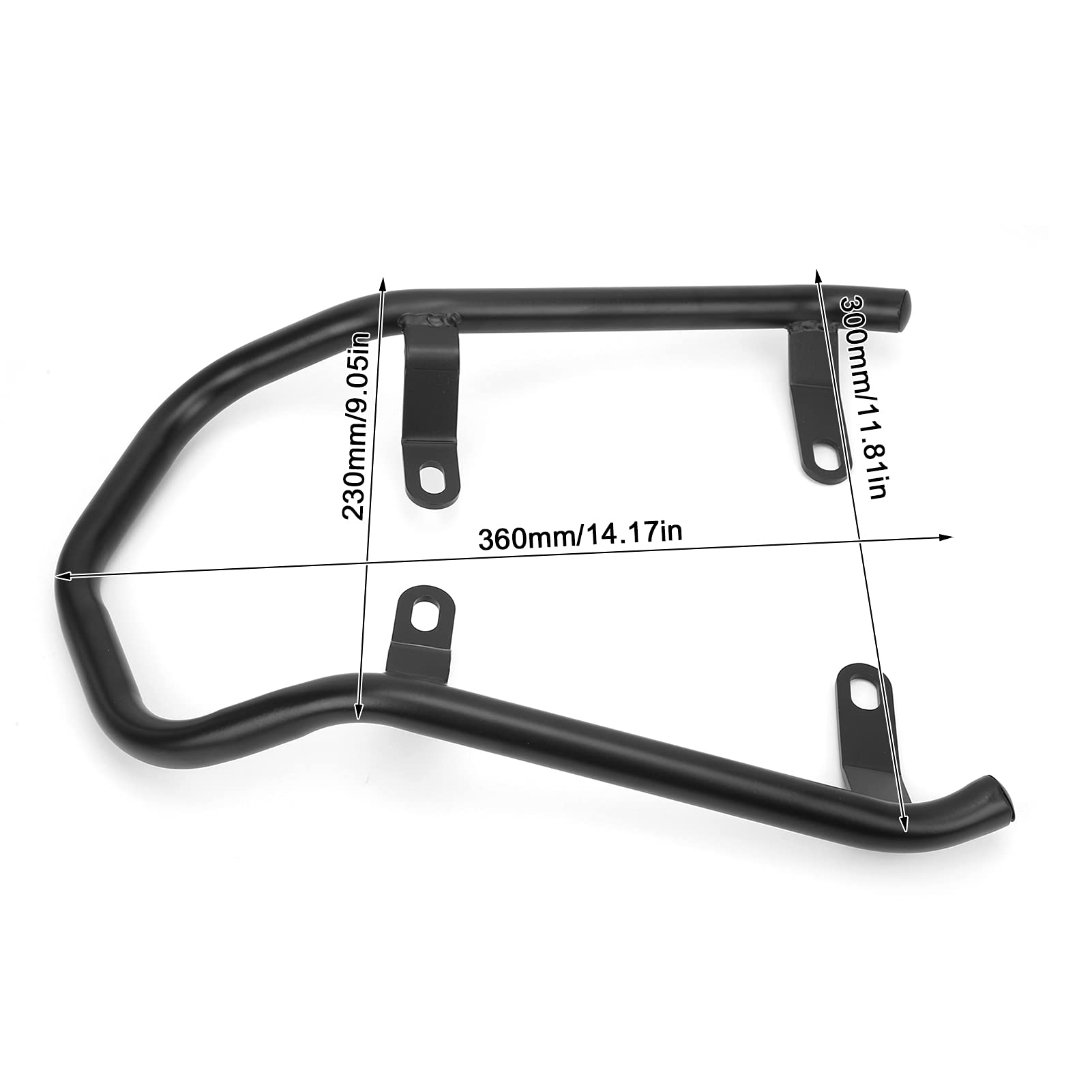 KIMISS Asiento Trasero de Motocicleta Apoyabrazos Portaequipajes Barra de Agarre para R NineT Scrambler/Pure
