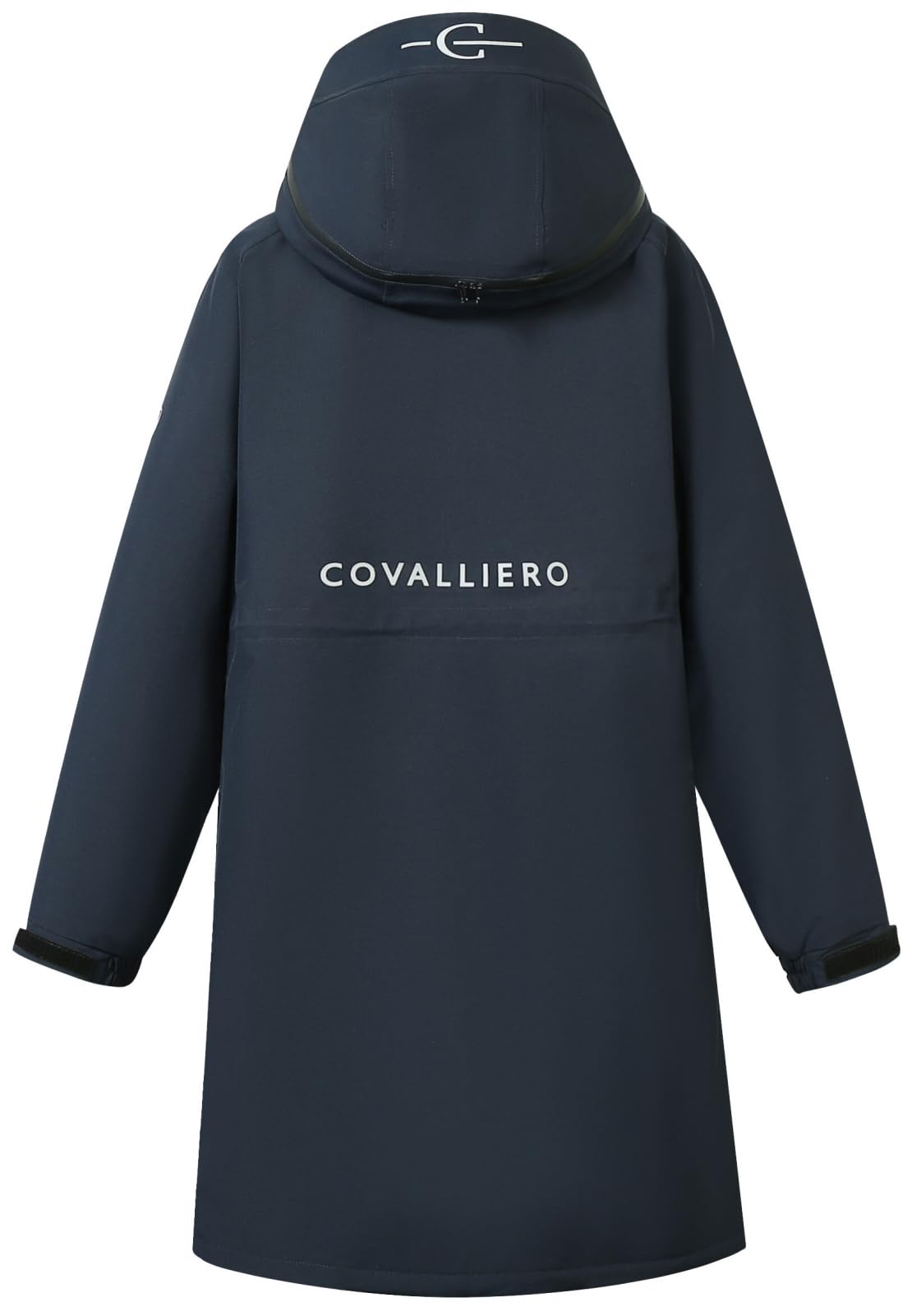 Covalliero - Damen Reitmantel Arktis – Wintermantel wasserabweisend & atmungsaktiv – langer Mantel mit warmem Innenfutter, Kapuze & 2 Taschen – Funktionsmantel im Oversized-Look – XS-XXL