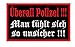 Produktbild Aufnäher/Patch 10 x 6cm Überall Polizei