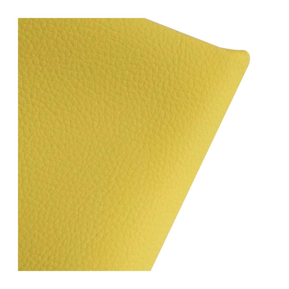 Simili cuir d'ameublement au mètre jaune 1.6x6m pour couture et réparation de canapé