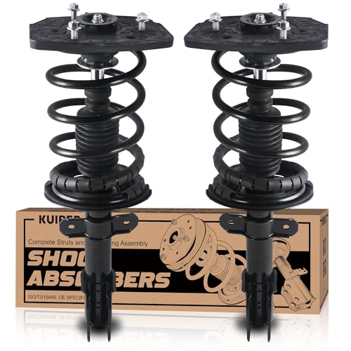 KUIPERAUTO Pair Rear Strut Assembly Compatible with 2005-2008 Buick Allure Lacrosse 2006-2016 Chevy Impala 272471L 272471R Coil Spring Shock Absorber