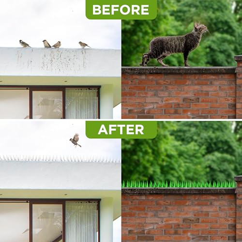 ISOTRONIC Bird Repellent Spikes, Pigeon Scarer for Repelling Birds Pigeons, Cats & Martens - Image 3