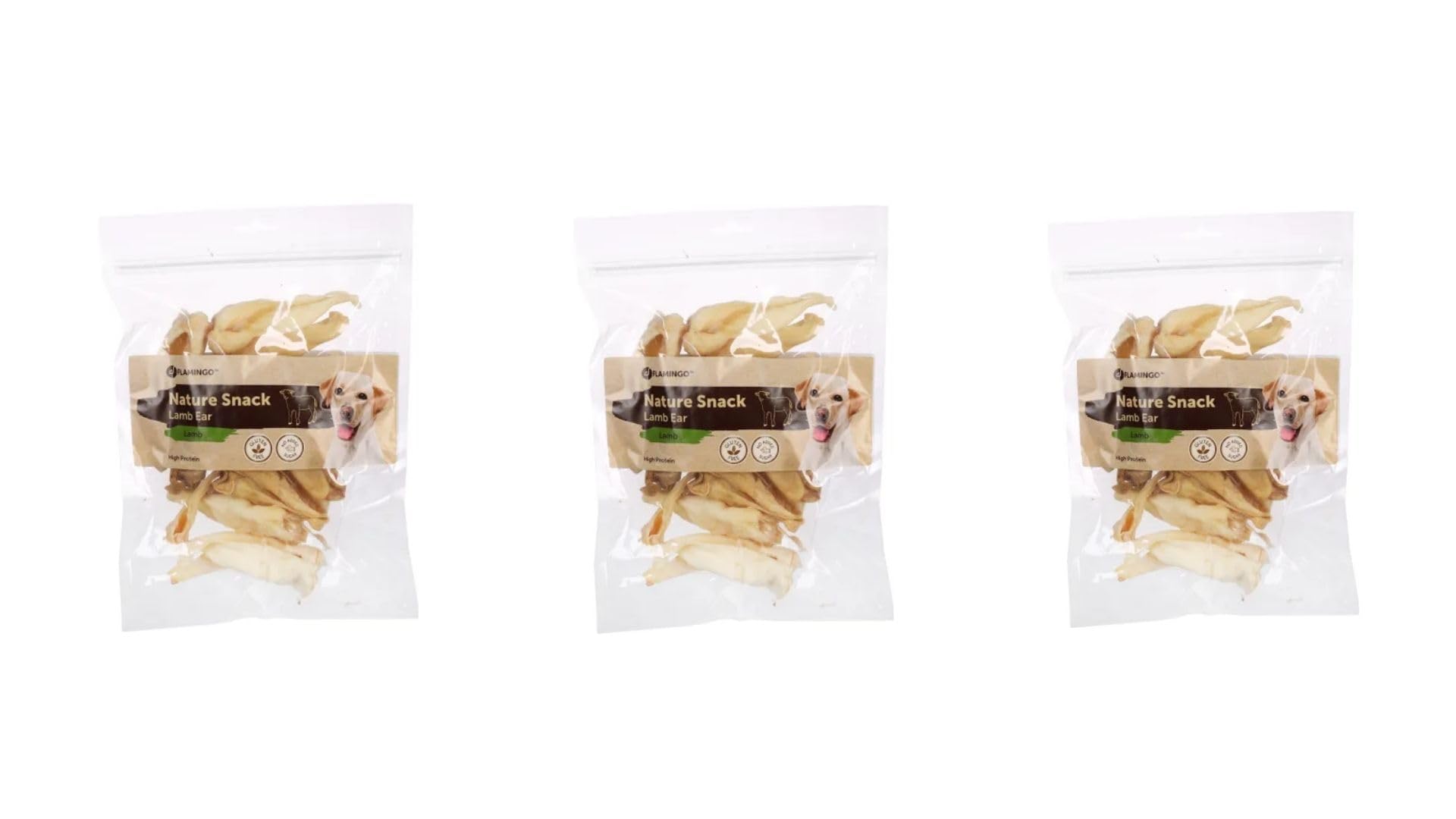 Flamingo Snacks para Perros Nature Snack Lamb Ears 6x200GR