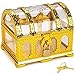 HUSHUI Kids Pirate Treasure Chest Toy, Pirate Treasure Chest for Kids Collezione di tesori Preferiti dell'insegnante Scatola di immagazzinaggio di plastica Scrigno del Tesoro Giocattoli per la Classe