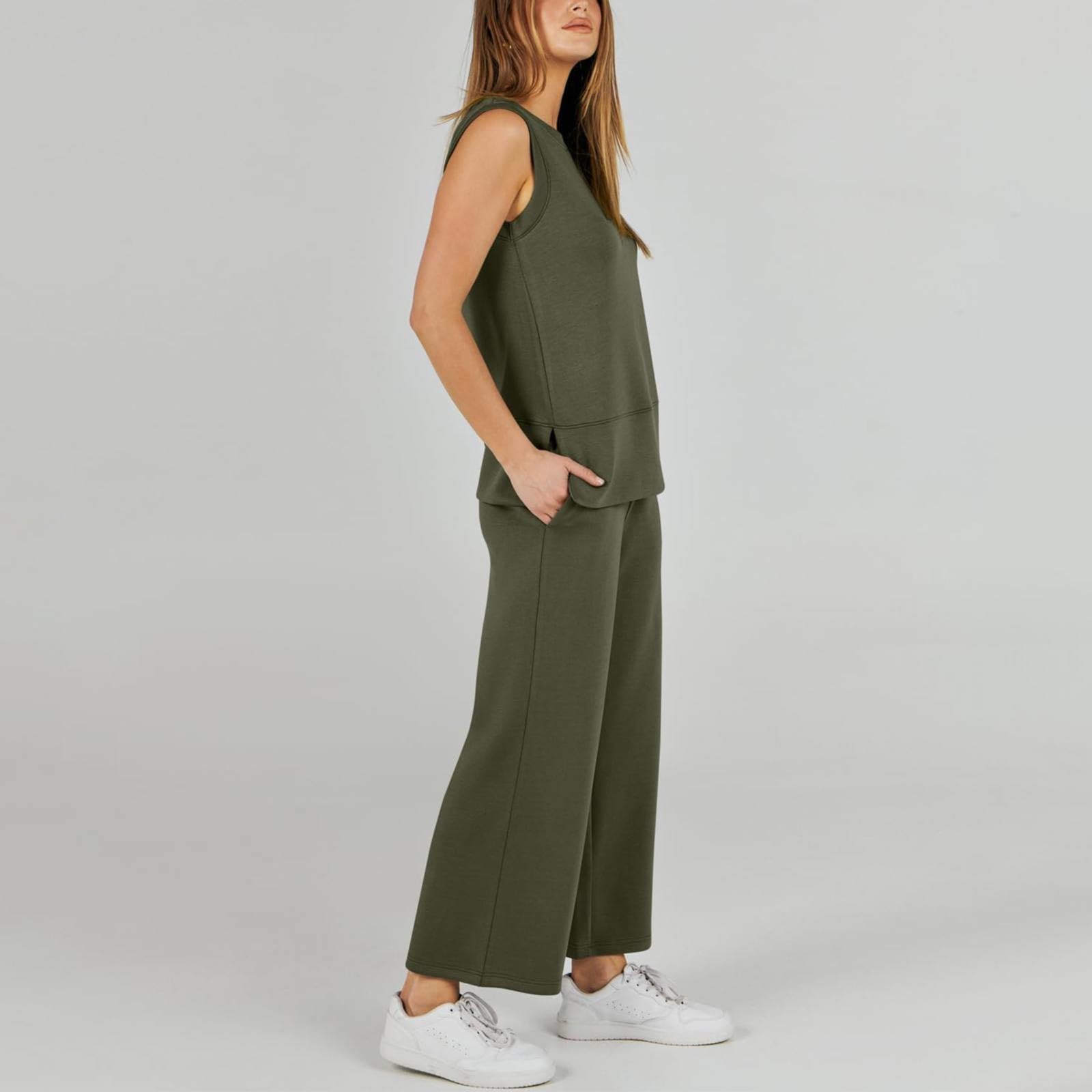 Conjunto Deportivo de 2 Piezas para Mujer Casual y Pantalones Chndalropa Mujer Primavera veranoEntallado y estilizado