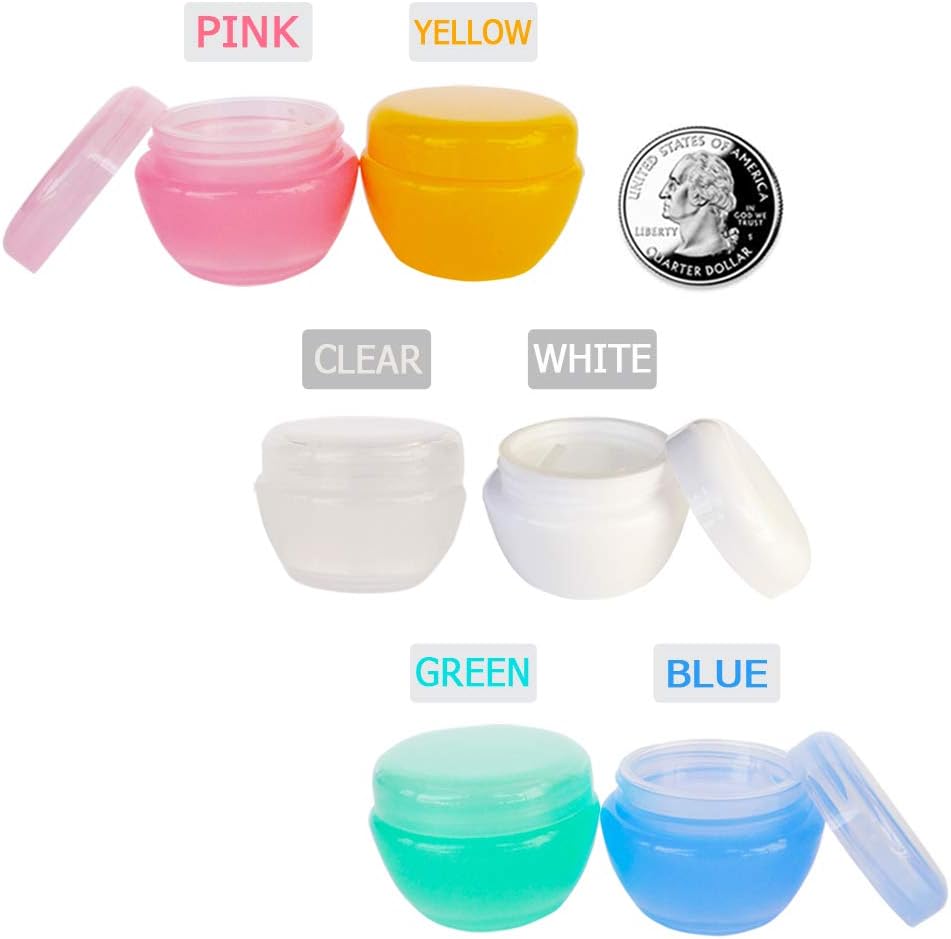 6pack 10g/10ml Multi-color Frosted Cream Lip Balm Container Jars image 3