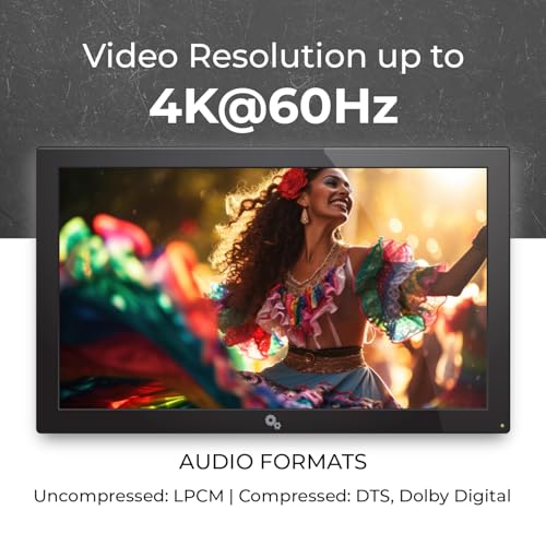 Divisor y extensor HDMI 1x4 4K a 60Hz OREI sobre cable CAT6 con salida en bucle 6