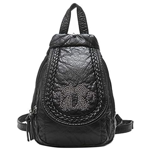 EVEOUT Mochila Práctica de Cuero PU para Mujeres Cover