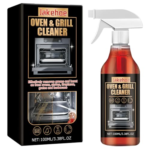 Backofen- und Grillreiniger-Spray, Backofenreiniger Extra Stark, Oven & Grill Cleaner Spray, Kaftvoller Reiniger und Fettlöser, Extra Starker Küchenreiniger für Gasgrill