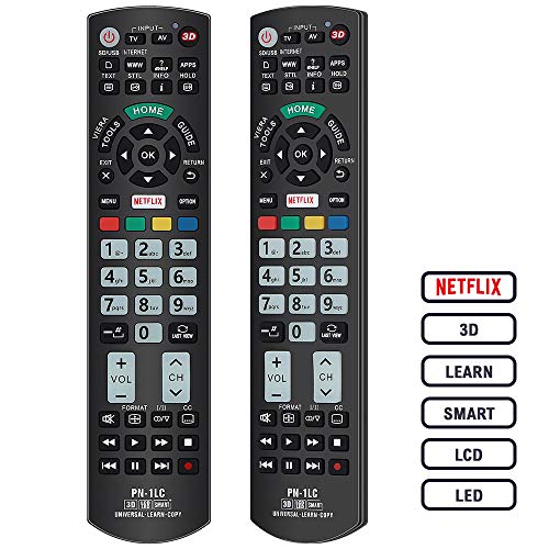 Gvirtue N2QAYB000485 N2QAYB000926 Universal Programmable Learning Remote Control Replacement for Almost All Panasonic