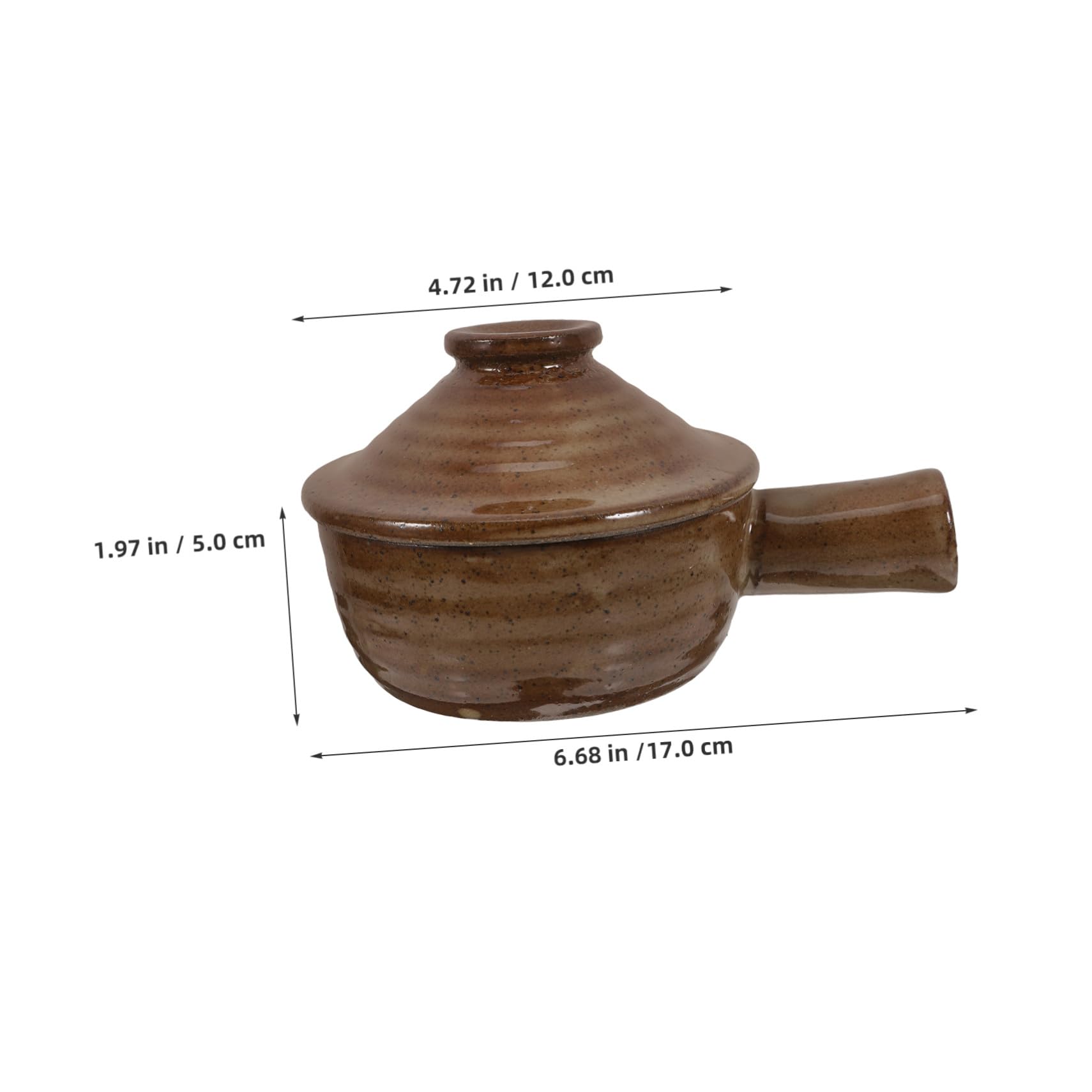 2 Stück Keramik Auflaufform mit Deckel, Rund, aus Ton | Mikrowellengeeignetes Kochgeschirr, für Küche und Essbereich, Elegantes Design