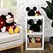 Disney Mickey Mouse Shaped Black 2 Piece Felt Nursery Storage Caddy - 1 Large, 1 Small