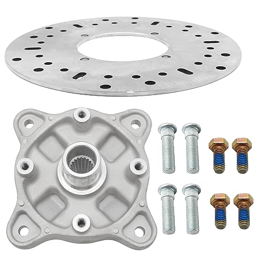 Kit de cubo de roda dianteira, pinos e rotor de freio para Polaris Sportsman 500 800 570 400 450 600