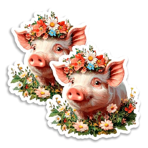 Imanes decorativos cerdito 4 pulgadas pack 2 miniatura 1