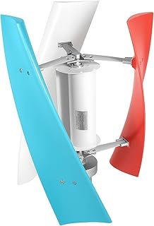 Windkraftanlage, 450W 12V Windkraftanlage Vertikal Windturbinen mit Controller, Start Windgeschwindigkeit 1.3m/s, 3 Klingen Windkraft Windgenerator