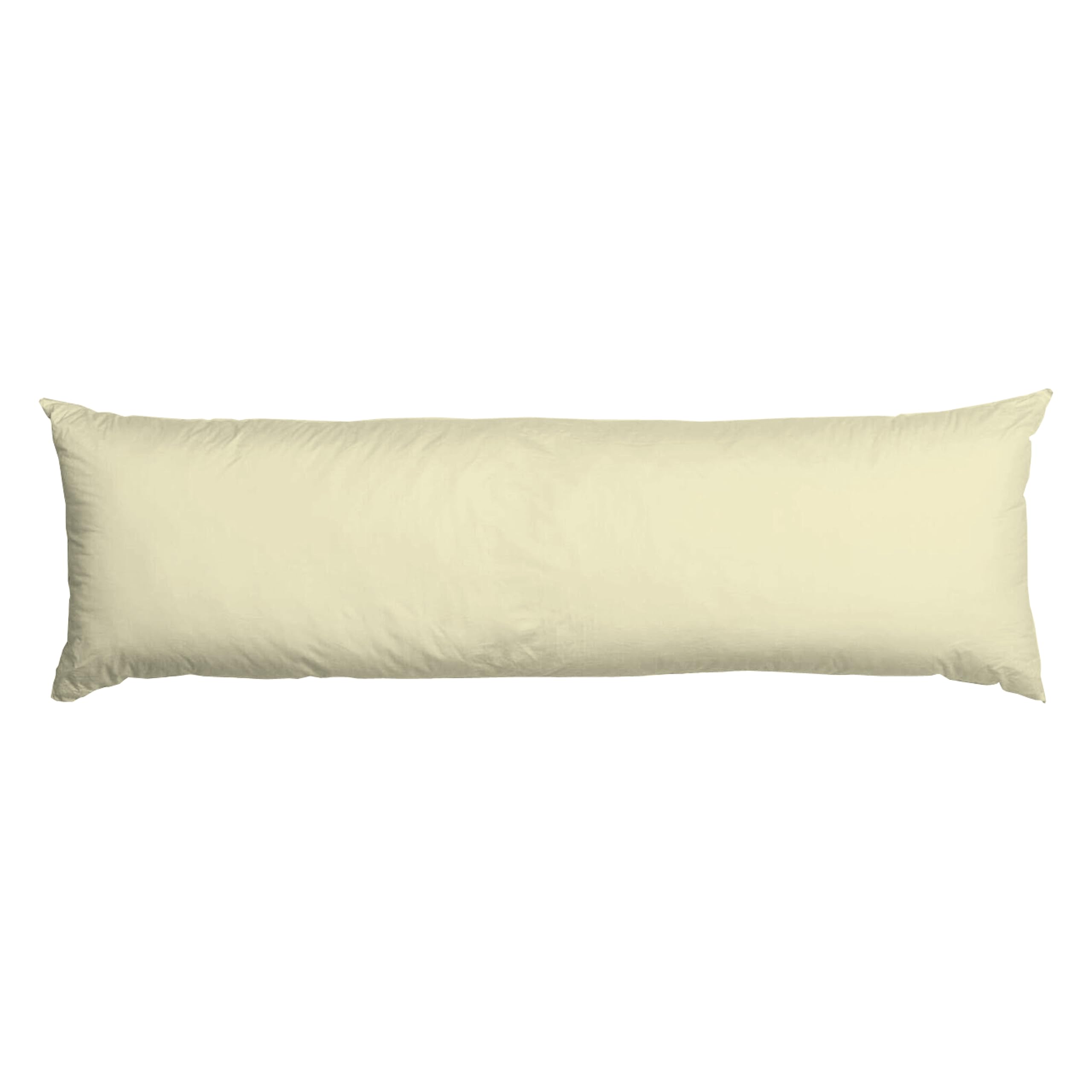 AmigoZone Bolster Pillow (King 5FT)- Hollowfiber Filled Body Pillow, Long Pillow for Maternity Support, Side Sleeper With Free Pillow Case (Lemon, King 5FT(60"))
