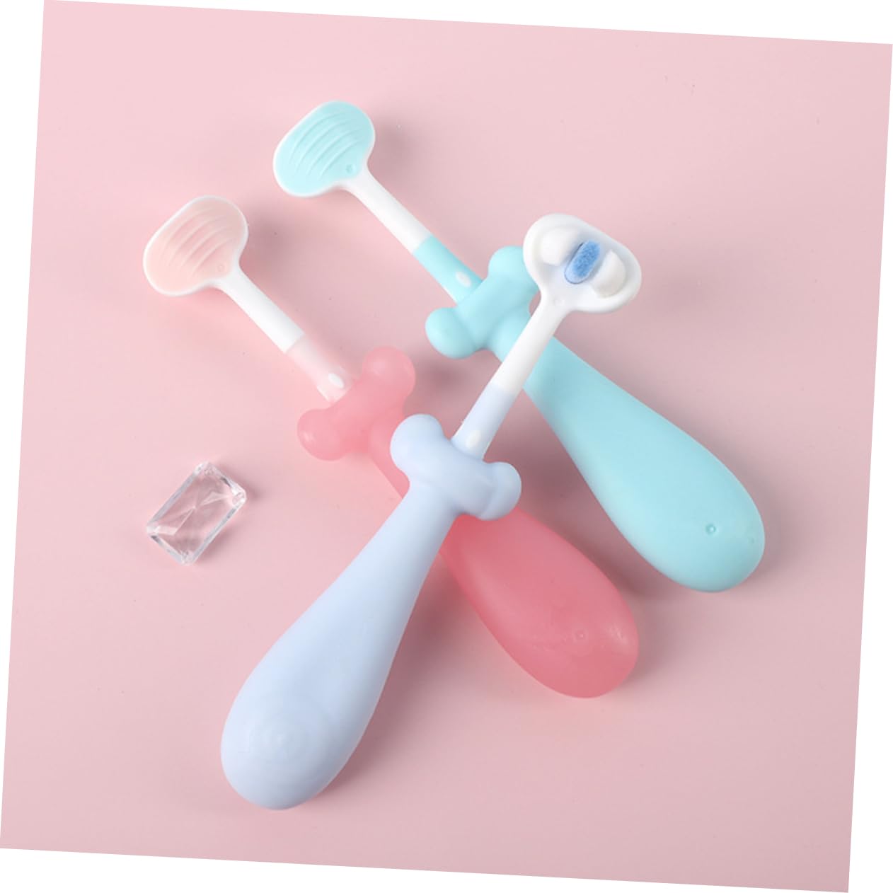 CALLARON Cepillo De De Oral Tu Pequeño Cepillo De Infantil Cerda Dibujos Animados Dentición Para Bebé Tipe 3 Piezas X 4