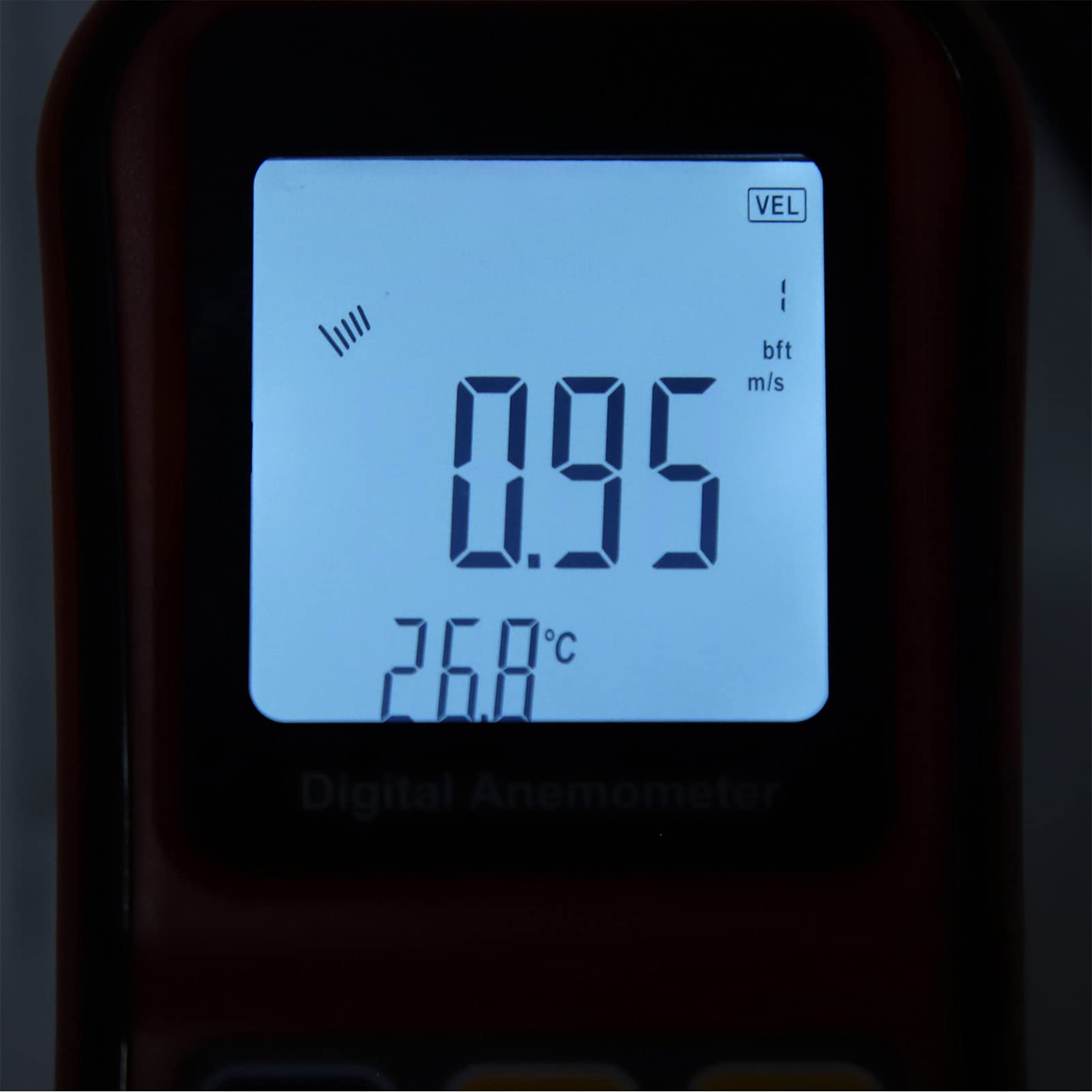 8901 Anémomètre Portable, Anémomètre à Main, Anémomètre de Vitesse Diamètre de Roue de Vent de 6 Cm,