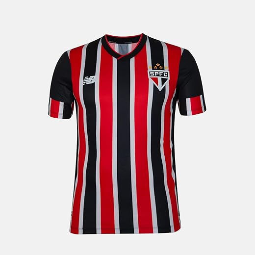 Camisa Masculina NB Away SPFC 2024 Jogador, Masculino, Vermelho/Branco/Preto, G