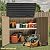 DWVO Outdoor Weather-Resistant Horizontal Storage Shed, 35 Cu Ft Capacity, Lockable and Waterproof, Suitable for Storing Garden Tools, Brown