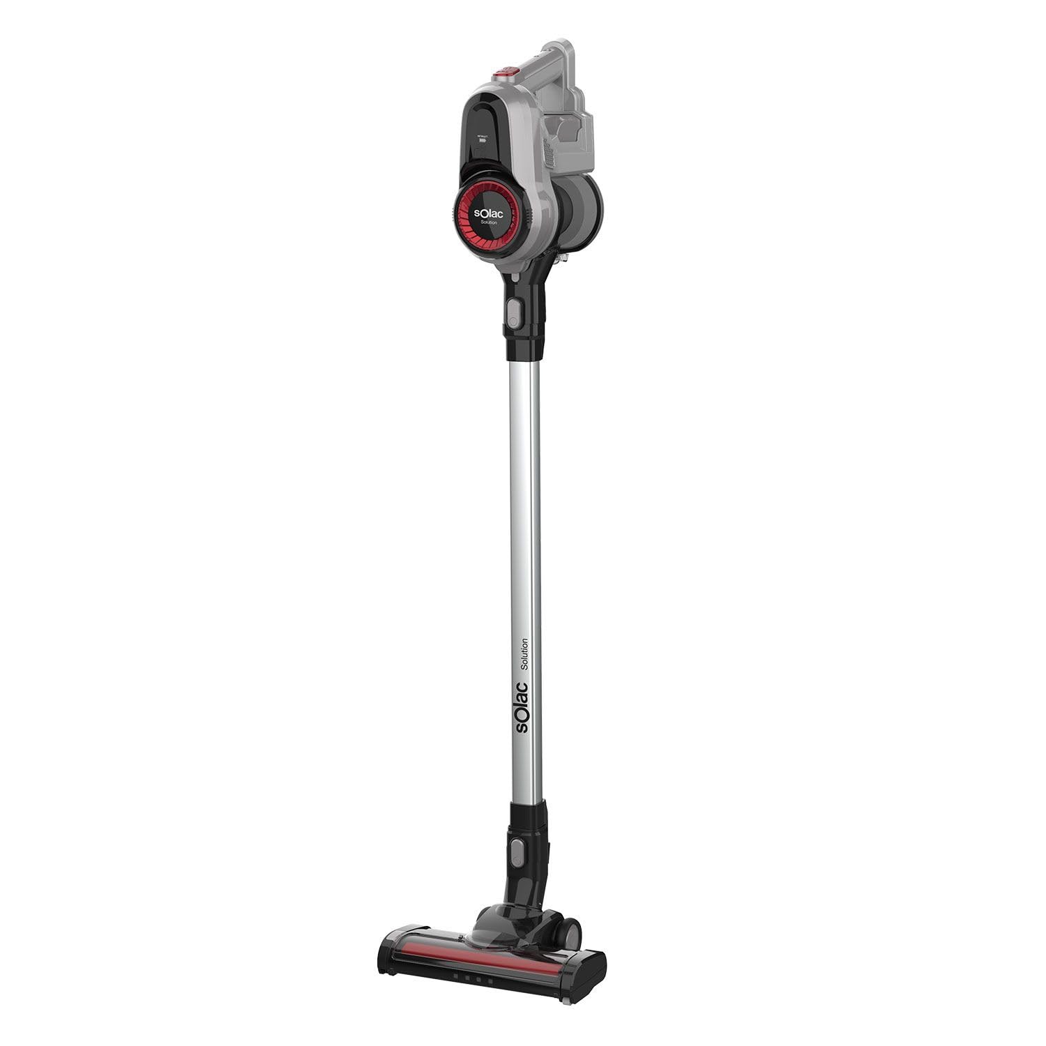 Solac Solution AE2545 - Vielseitiger Staubsauger, Besen, Hand- und Ecklanze, 29,6 V Lithium-Batterien, 650 ml Tank, Schuh mit 2 auswechselbaren Bürsten, HEPA-Filter, Autonomie 45 min.