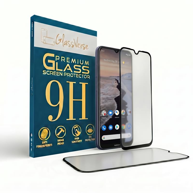 Image of GlassVerse Matte Tempered Glass for Nokia G10 | Anti Glare, Smooth Touch Screen Protector, 9H Hardness, Edge to Edge, Case Friendly, Hassle-less Installation Kit Included. (Pack of 2)