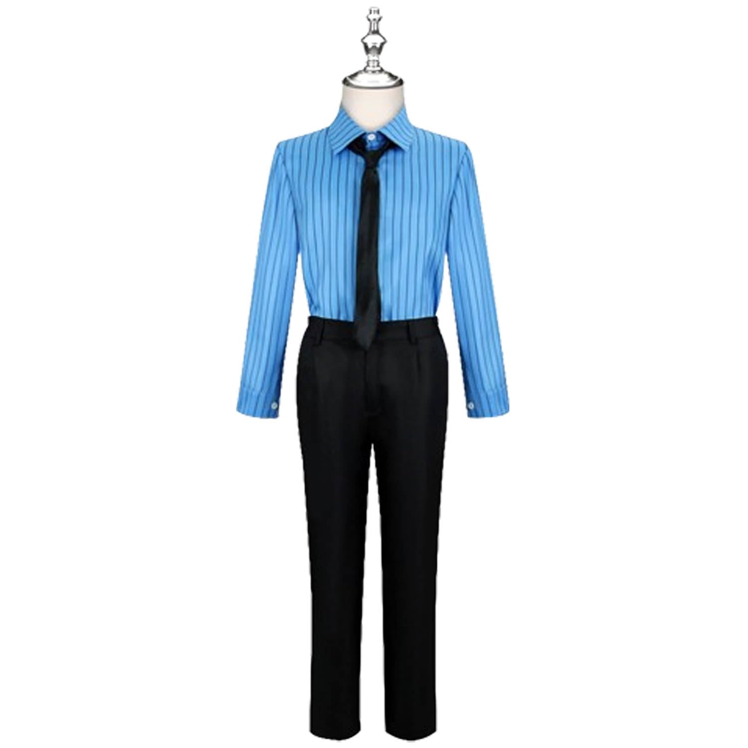 Anime Personaggio Sanji Cosplay Costume Vestito One Piece Monkey D. Luffy Gioco di Ruolo Uniforme Set Completo Halloween Carnevale Dress Up Suit con Parrucca per Uomini