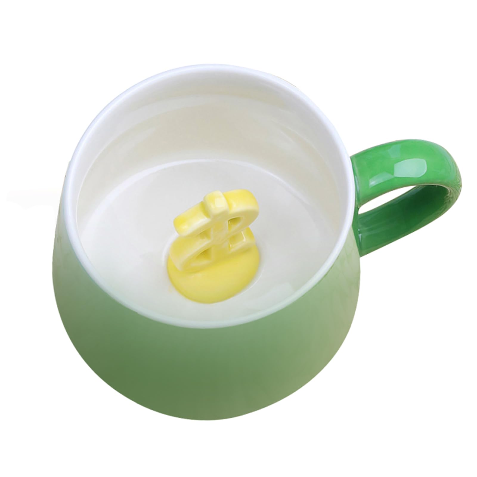 soulnioi Cute Mug 3D Animal Ceramic Coffee Tea Cup with Handle, Handmade Animal Figurine Ceramics Cup for Coffee,Tea,Milk, Gift for Birthdays/Graduation/Valentines/Weddings (Money)