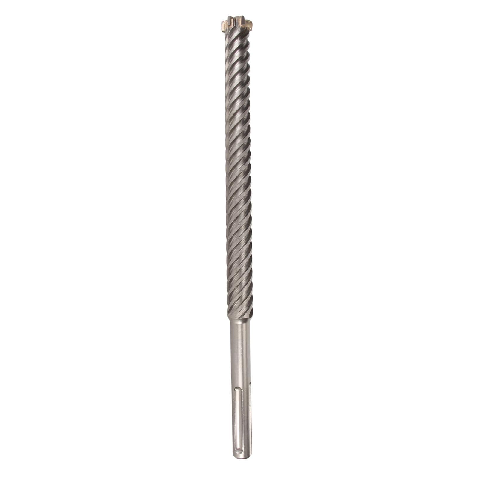 Broca de martillo perforador profesional, punta de carburo cementado de 6 flautas, 28 mm x 400 mm, broca de impacto para hormigón, piedra, mampostería, conector de construc