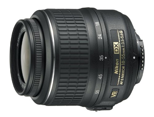 Nikon AF-S DX NIKKOR 18-55mm f/3.5-5.6G Vibration Reduction Zoom Lens with Auto Focus for Nikon DSLR Cameras (Renewed)