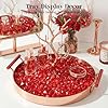 DomeStar Red Fake Ice Rocks, 150PCS Acrylic Gems Crystals Plastic Diamonds Centerpiece for Vase Fillers Wedding Party Table Scatter Decorations #4