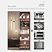 WLL-DP Wall Mounted LED Lights Jewelry Armoire Organize Cabinet, Full-Length Mirror Sliding Door Design, with Ring Earring Slots/Necklace Hooks