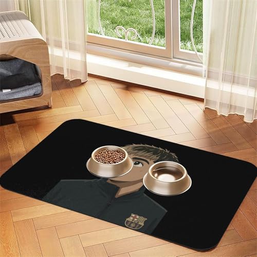 ヤマル ペット 食事マット 給餌パッド プレースマット トイレトレー Puレザー ゴムの底 滑り止め お手入れが簡単 洗える 猫 犬用 吸水性 速乾性 防汚 持ち運びが簡単 折りたたみ 大きいサイズ 長方形 30x45cm/40x60cm