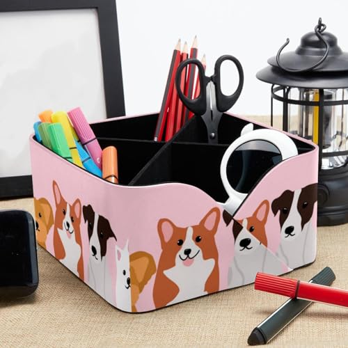 Pot à crayons rectangulaire animaux boîte rangement enfant - 8