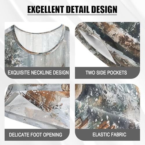 ALAZA Christmas Rabbit Bunny Deer Squirrel Pajamas Set Short Sleeve Cotton Sleepwear Summer Pjs 2 Piece 5-14Y4