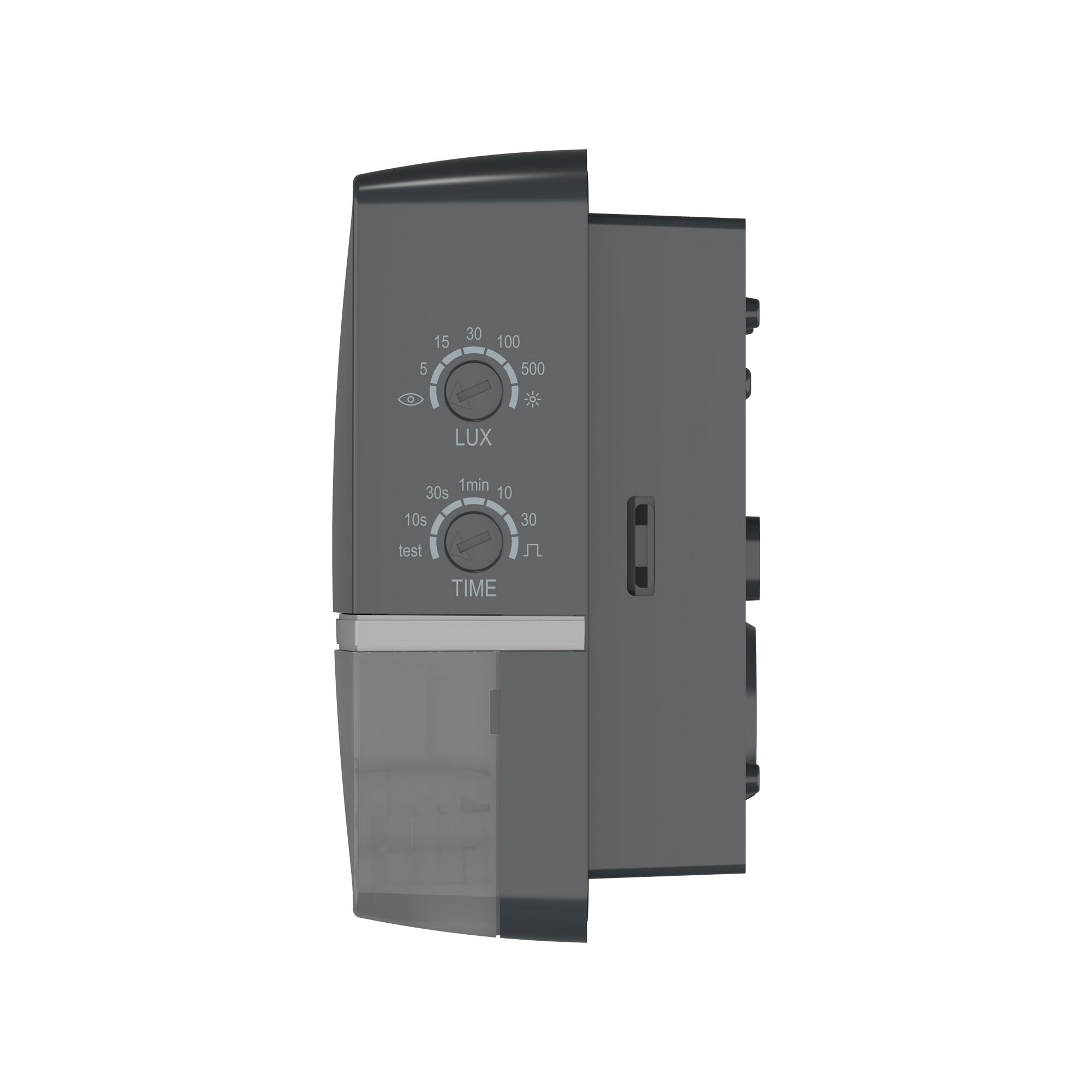Theben 1010101 TECTA D180 AN detector de movimiento PIR 180° 14 m | 10 s-30 min, 5-500 lx, 400 W LED, 10 A, medición continua, cobertura bajo el detector, preconfigurado, Exit-on, IP55