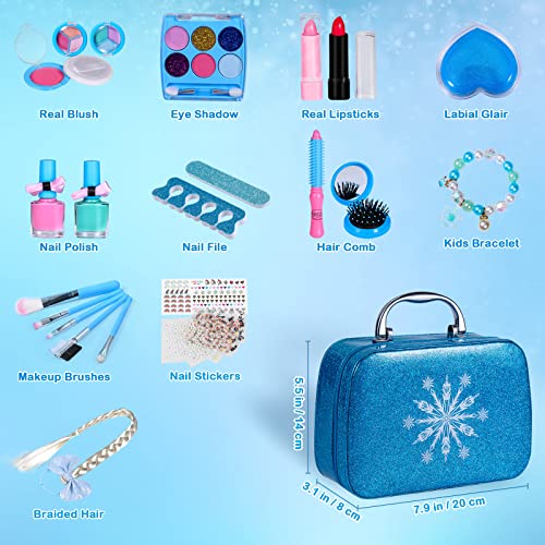 Trucchi Bambina Set, 27 Pezzi Lavabile Makeup