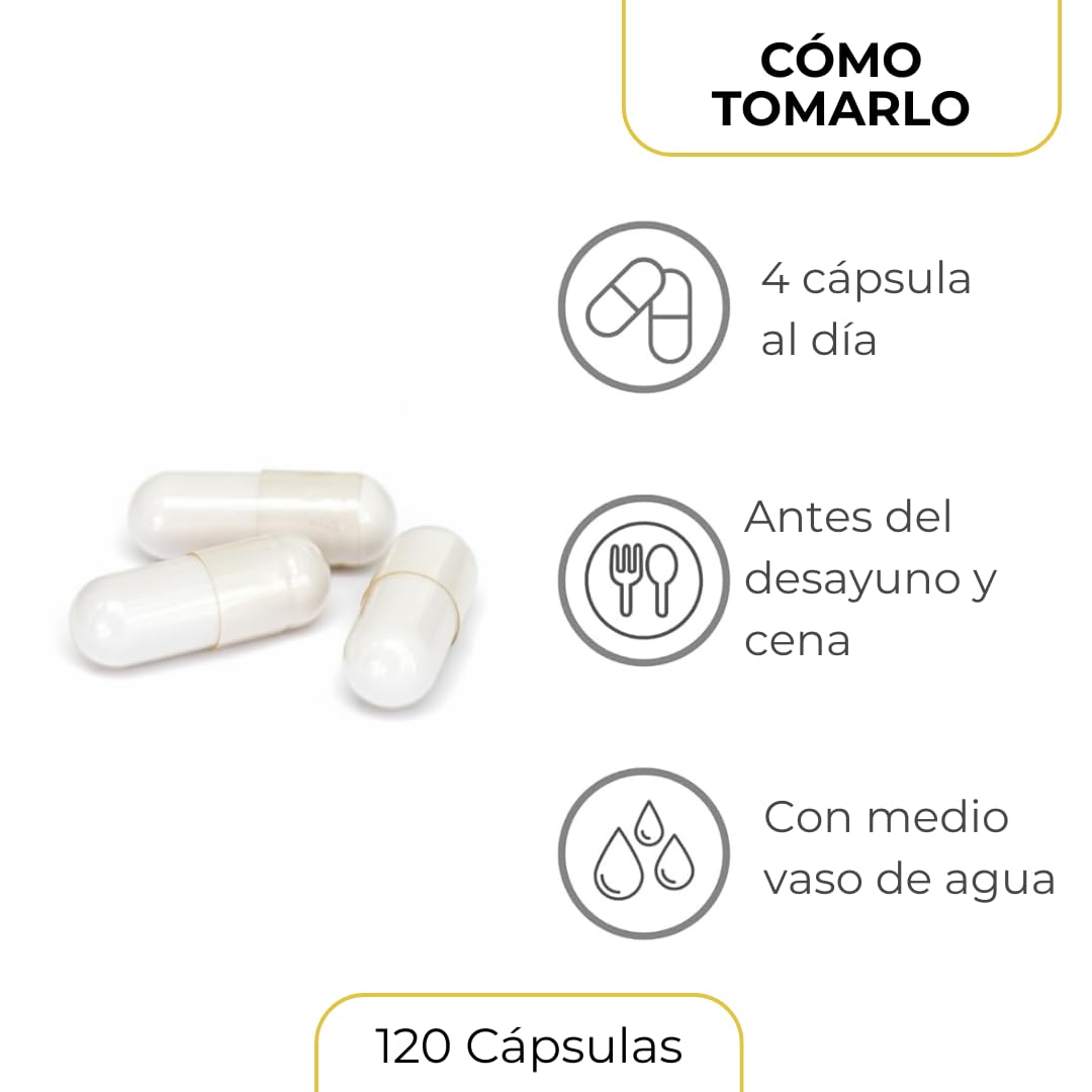 Espirulina - Spirulina Platensis - Microalga de Agua Dulce - 2160 mg por Dosis Diaria - Fuente de Nutrientes - Energía Natural - 120 Cápsulas Vegetales
