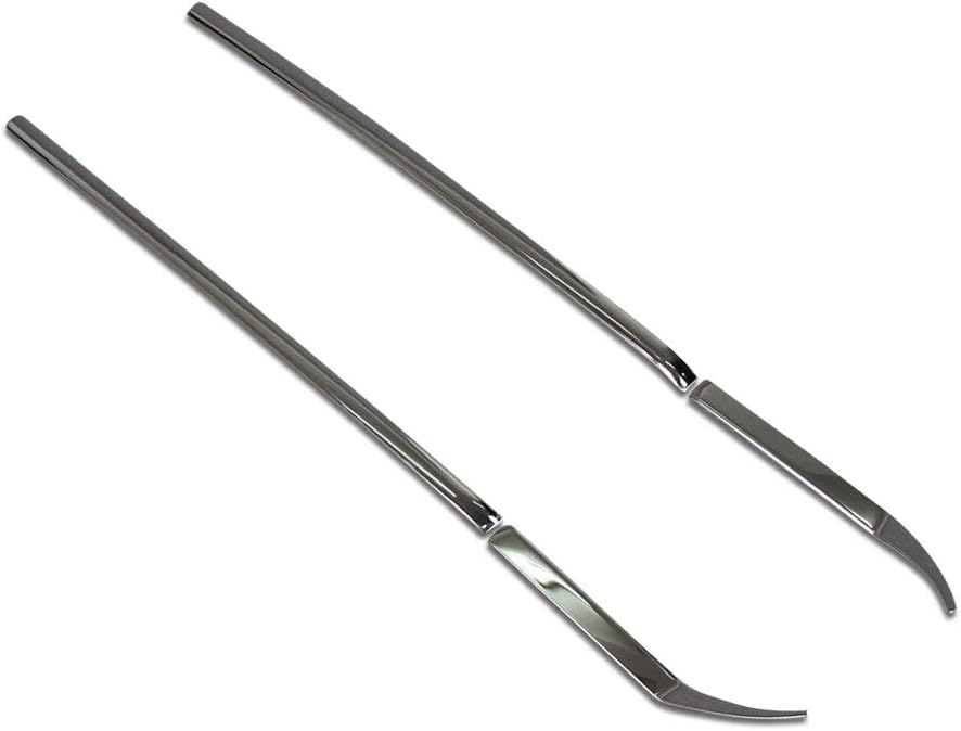 Beautost Fit for Toyota RAV4 2019 2020 2021 2022 2023 2024 2025 Windshield Side Beveled Window Cover Trim Stainless Steel