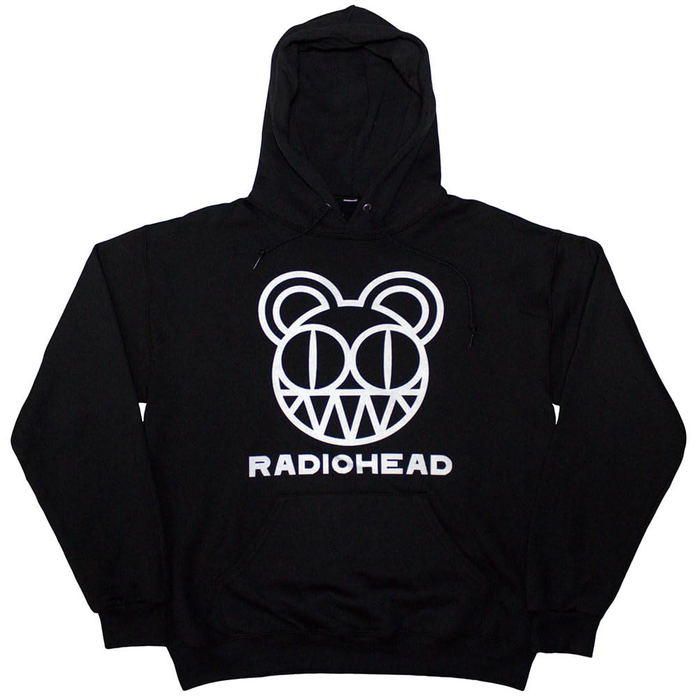 Rock Off officially licensed products Radiohead Bearhead Pullover Hoodie XL Black